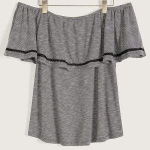 5X - Penningtons | Bardot Off-The-Shoulder Swing Top